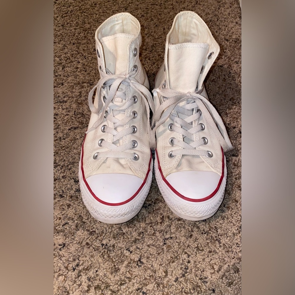 White Hightop Converse